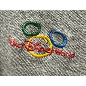 Men’s WALT DISNEY WORLD Embroidered Logo Short Sleeve Polo Shirt Size XL *A6